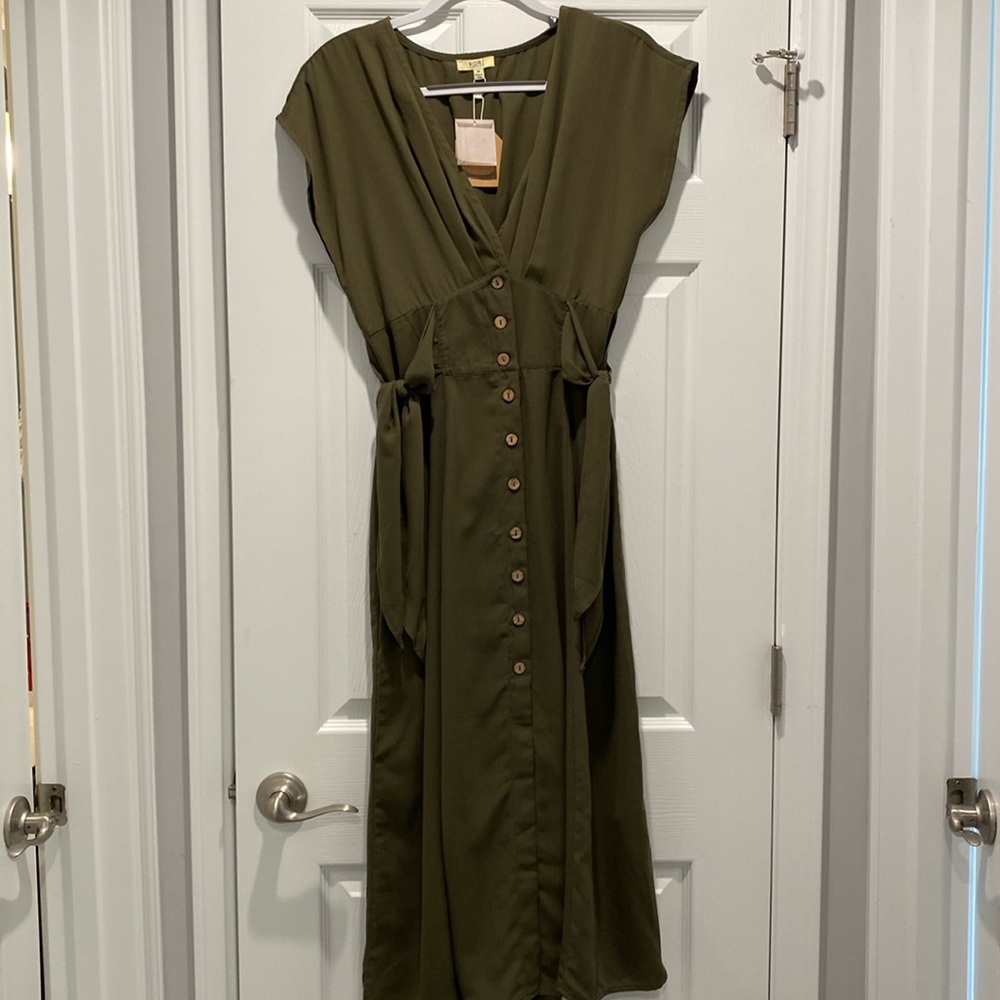 Brand new Army green dress